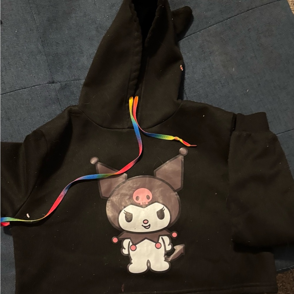 Black Kawaii Kuromi Hoodie